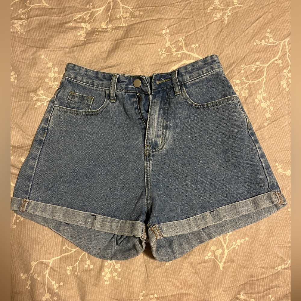 Denim shorts